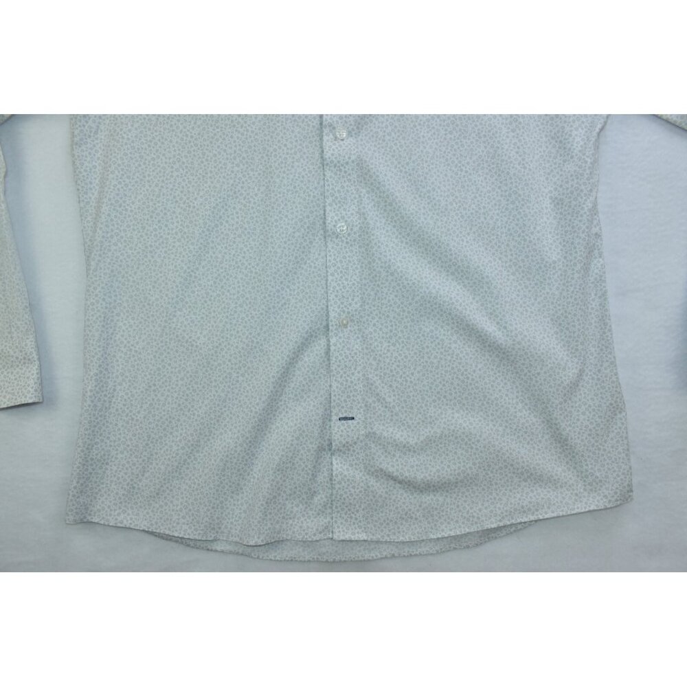 Bonobos Desk To Dinner Men's Shirt Size XL White Flowers Printed Long Sleeve - Picture 4 of 11